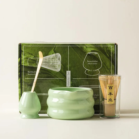 4 Piece Japanese Style Matcha Set